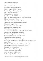 English Worksheet: Family members