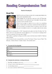 English Worksheet: Famous people