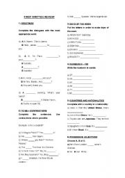 English worksheet: General Test for Basic Students