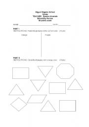 English worksheet: exam