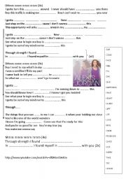 English Worksheet: ALEXIS JORDAN HAPPINESS