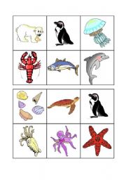 Sea animals bingo - 3 of 3