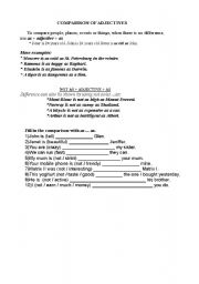 English Worksheet: as adjective as