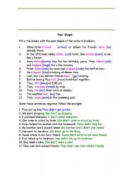English Worksheet: fill in the blanks