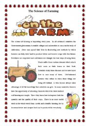 English Worksheet: The Science of Farming