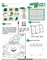 English Worksheet: Holidays Series_01 Saint-Patricks Day  (Fully Editable + Key)