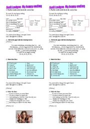 English Worksheet: My happy ending Avril Lavigne