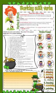 Simple Present and Present Continuous ** Editable** Answer Key