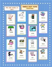 English worksheet: SIMPLE PAST TENSE- regular verbs