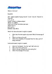 English worksheet: Song: Black Eyed Peas