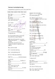English Worksheet: The time of my life - Song from the movie Dirty Dancing