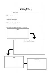 English Worksheet: Draft for story-writing