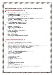 Relative pronouns