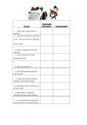 English worksheet: Crime: How Bad And Why?