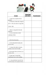 English Worksheet: Crime: How Bad And Why?