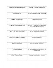 English worksheet: Relationship Idioms