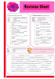 English Worksheet: Revision Sheet #2