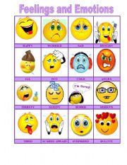 English Worksheet: EmOtIoNs & fEElings