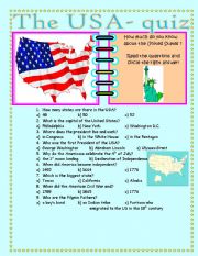 The USA- a quiz