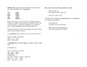 English Worksheet: Modal Verbs