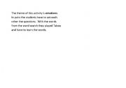 English Worksheet: Emotions