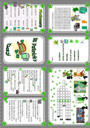 English Worksheet: Saint Patricks Day - minibook