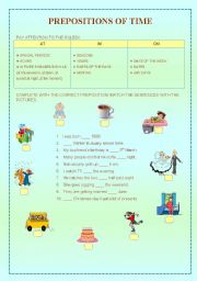 Prepositions of Time