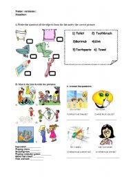 English Worksheet: must