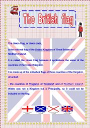 English Worksheet: The British Flag