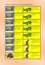 English worksheet: Australian Animals - Dominoes