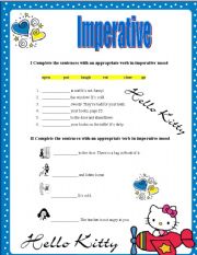 English Worksheet: Imperative