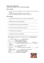 English Worksheet: Friends video activity - Simple Past