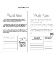 English worksheet: Science for kids