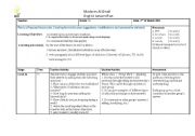English worksheet: proposed lesson plan