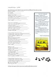 English Worksheet: Song Losing My religion by REM