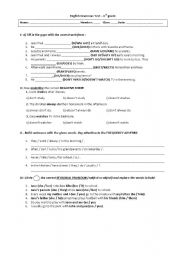 Grammar Worksheet