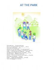 English Worksheet: Prepositions at, on, in