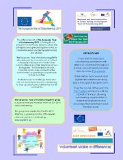 English Worksheet: European Year of Volunteering-2011