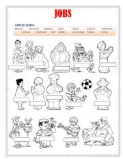 English Worksheet: jobs