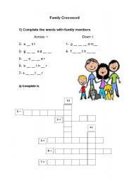 English Worksheet: Family Members