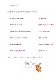 English worksheet: Review