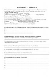 English Worksheet: REQUESTS, RESPONSES AND APOLOGIES