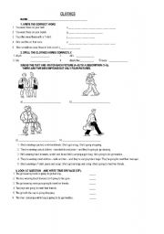 English Worksheet: what are you wearing?