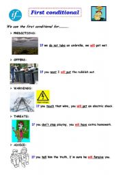 English Worksheet: first conditional