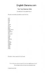 English Worksheet: verbs
