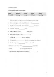 English worksheet: Pre-intermediate vocabulary