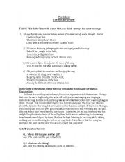 English Worksheet: The Solitary Reaper - William Wordsworth (Worksheet) 