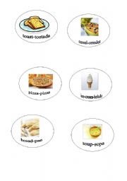 English worksheet: food