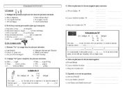 English Worksheet: Grammar revision