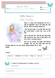 Test - My hero - Mary, the fairy